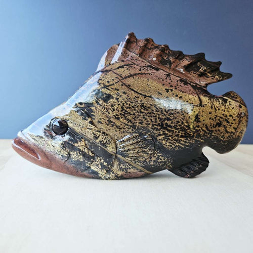Picture Jasper Fish Carving | Keeper Of The Current