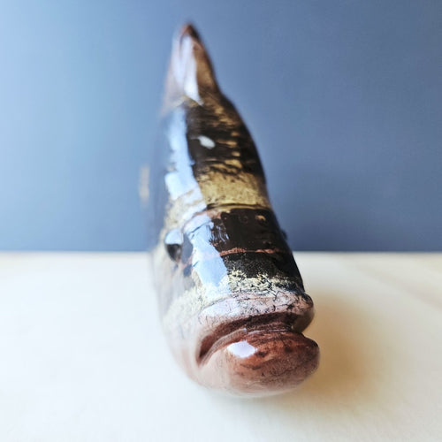 Picture Jasper Fish Carving | Keeper Of The Current