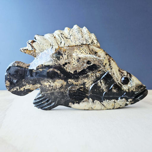 Picture Jasper Fish Carving | Whispering Waters