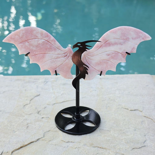 Pink Opal Dragon | On Stand 240gms