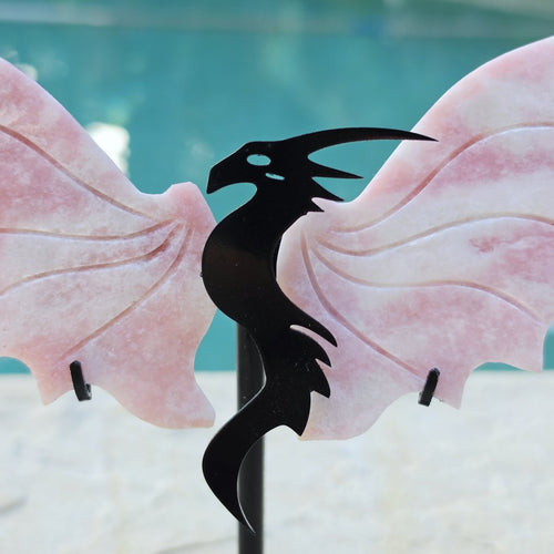 Pink Opal Dragon | On Stand 240gms