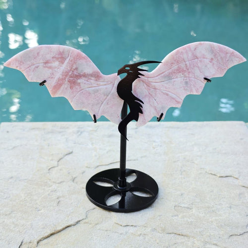 Pink Opal Dragon | On Stand 262gms