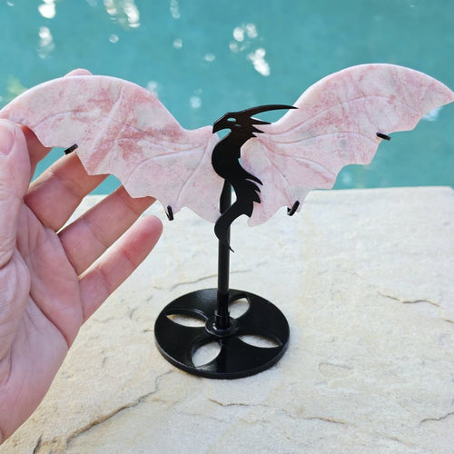 Pink Opal Dragon | On Stand 262gms