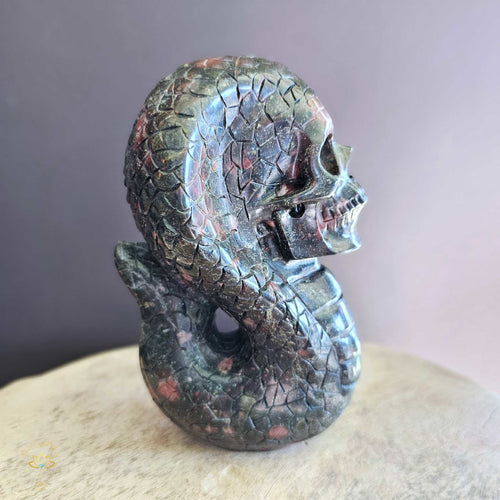 Plumite Jasper Cobra Skull | Individual Beauty