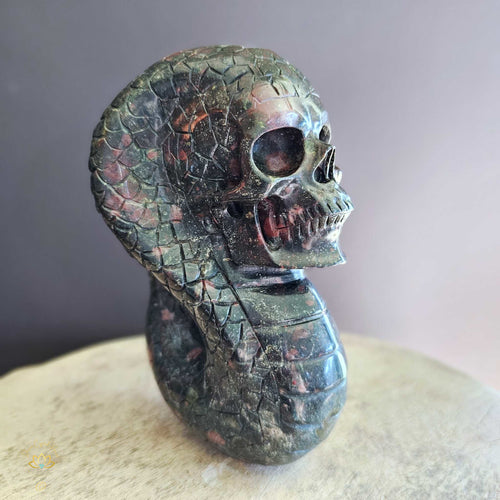 Plumite Jasper Cobra Skull | Individual Beauty