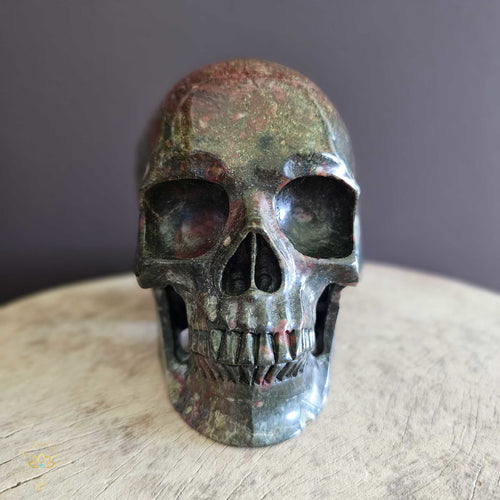 Plumite Jasper Skull | Guardian of the Sacred Realms
