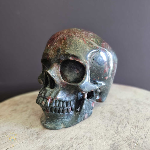 Plumite Jasper Skull | Guardian of the Sacred Realms