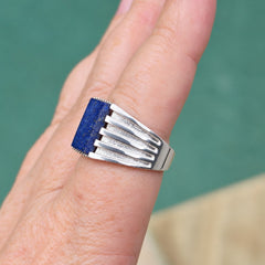 Men’s Lapis Lazuli Statement Ring