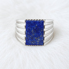 Men’s Lapis Lazuli Statement Ring