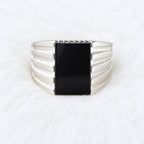 Men’s Black Onyx Signet Ring