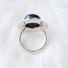 Sterling Silver Lapis Lazuli Unisex Ring