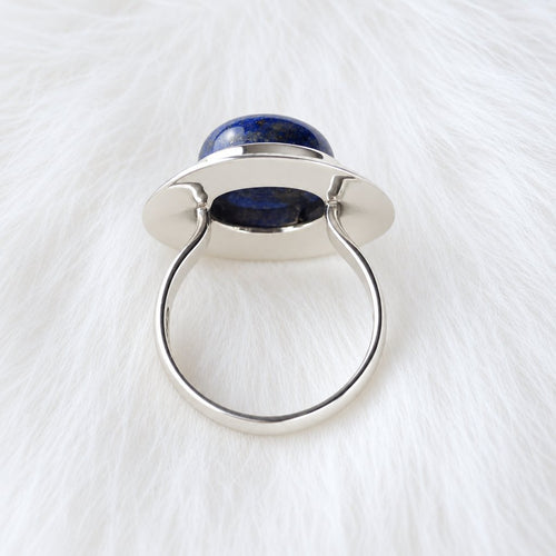 Sterling Silver Lapis Lazuli Unisex Ring