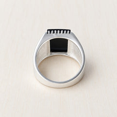 Men’s Black Onyx Signet Ring