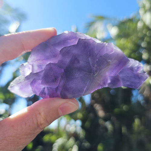 Polychromatic Blue Octahedral Fluorite | 152gms