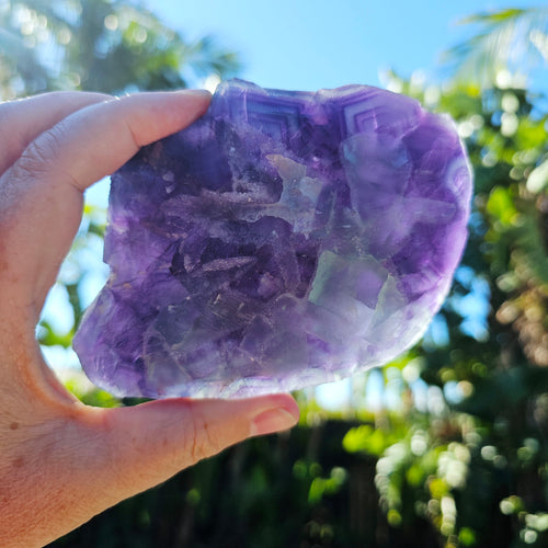Polychromatic Blue Octahedral Fluorite | 435gms