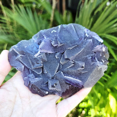 Polychromatic Blue Octahedral Fluorite | 435gms