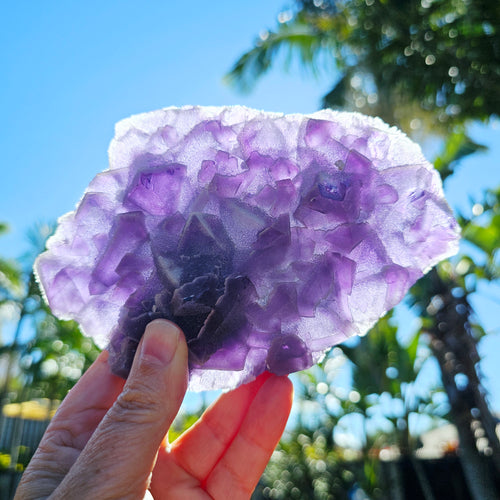 Polychromatic Blue Octahedral Fluorite | 886gms