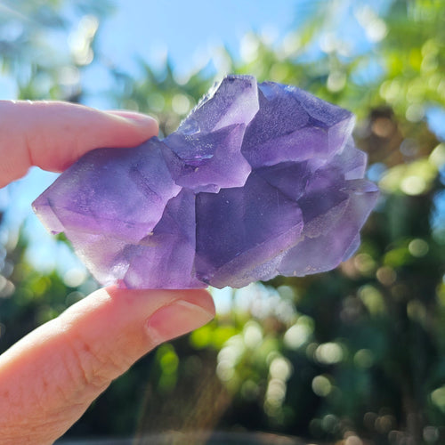 Polychromatic Blue Octahedral Fluorite | 98gms