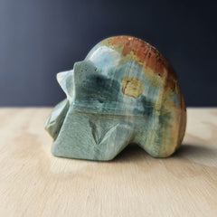 Polychrome Jasper Skull | Primordial Guardian