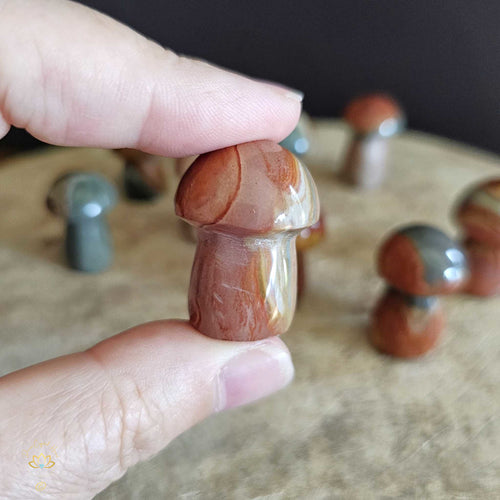 Polychrome Jasper Small Mushrooms