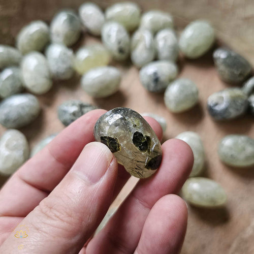 Prehnite & Epidote Tumbled Stones