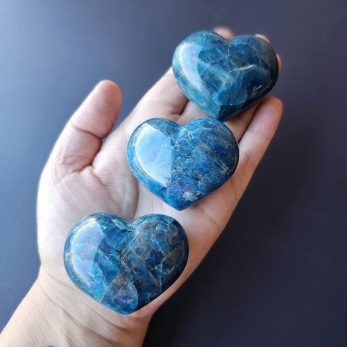 Puffy Apatite Hearts | Blue Oracle