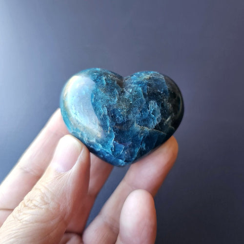 Puffy Apatite Hearts | Blue Oracle