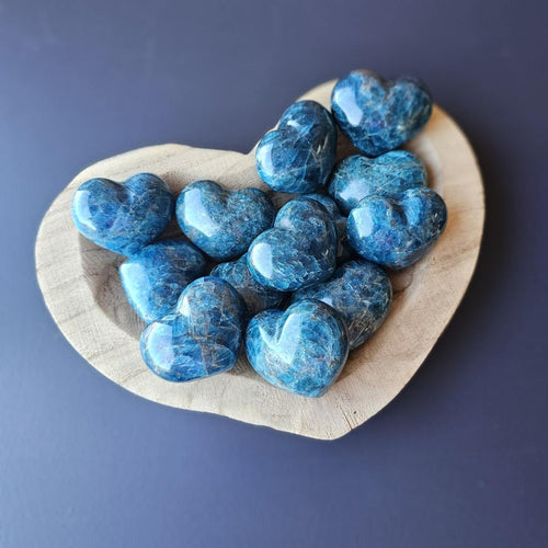 Puffy Apatite Hearts | Blue Oracle