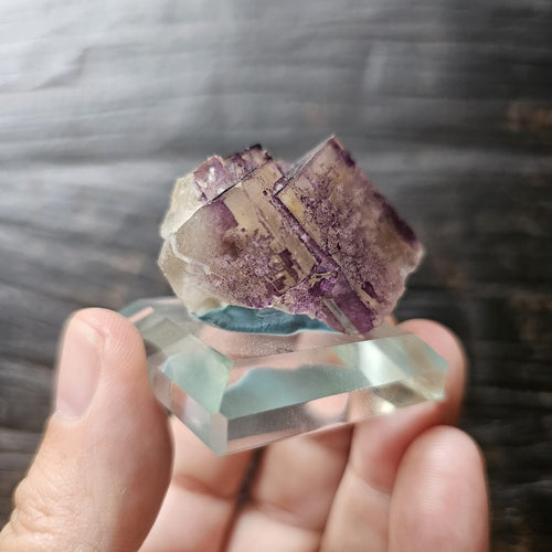 Purple Cubed Fluorite Specimen | Crystal Clear Clarity