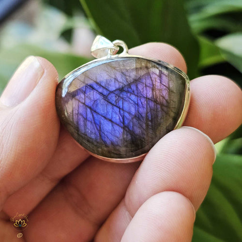 Purple Fire Labradorite Pendant | Inner Transformation