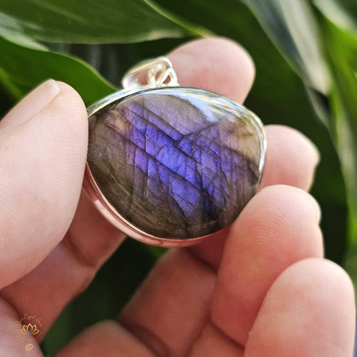 Purple Fire Labradorite Pendant | Inner Transformation