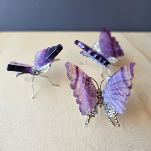 Purple Fluorite Butterfly | Carvings