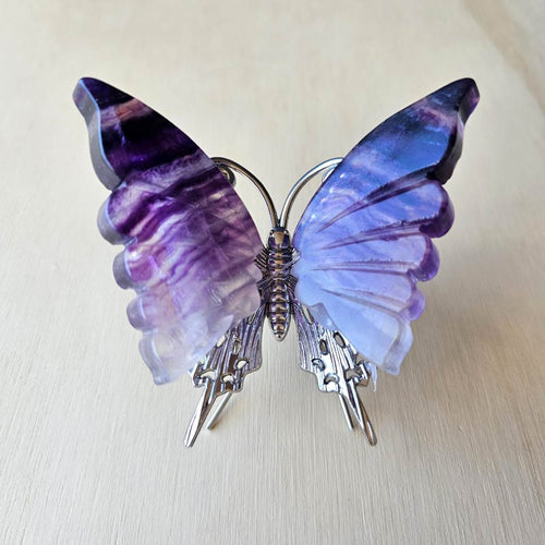 Purple Fluorite Butterfly | Carvings