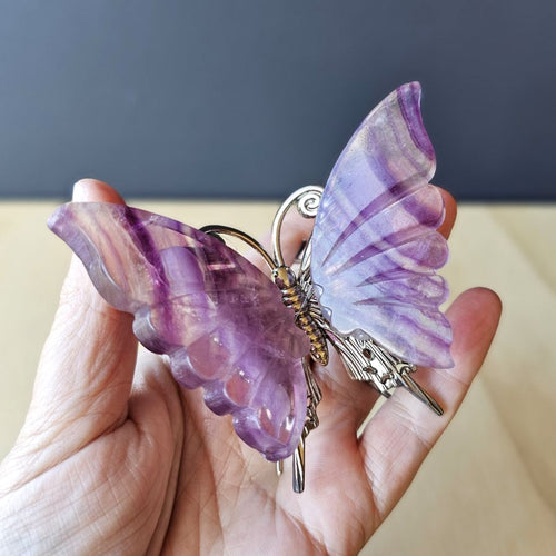 Purple Fluorite Butterfly | Carvings