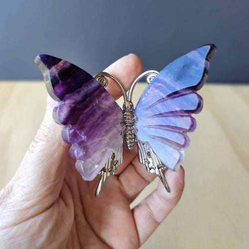 Purple Fluorite Butterfly | Carvings