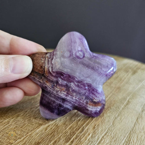 Purple Fluorite Smiling Star | 109gms