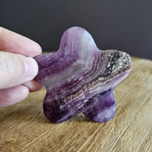 Purple Fluorite Smiling Star | 109gms