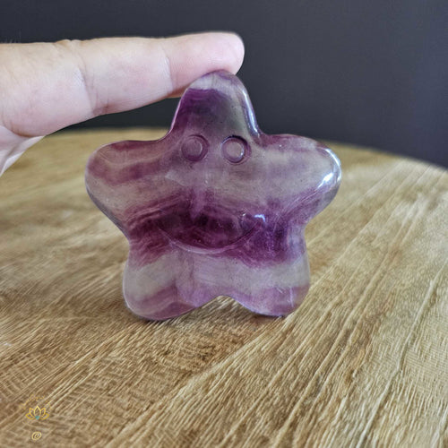 Purple Fluorite Smiling Star | 120gms