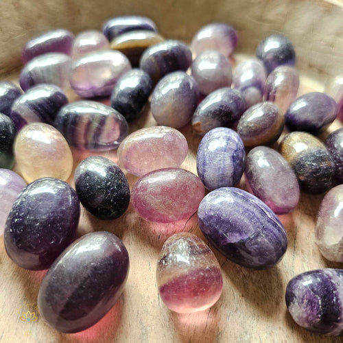 Purple Fluorite Tumbled Stones