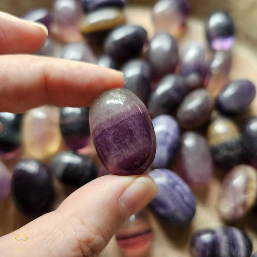 Purple Fluorite Tumbled Stones