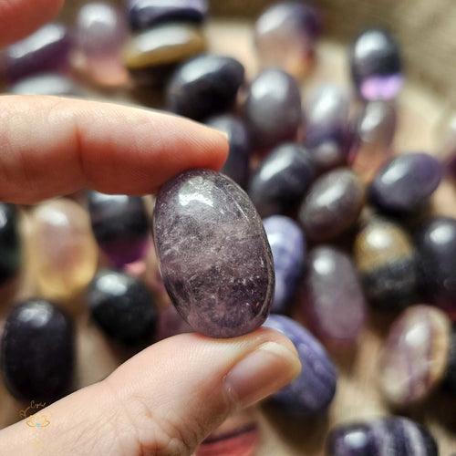 Purple Fluorite Tumbled Stones