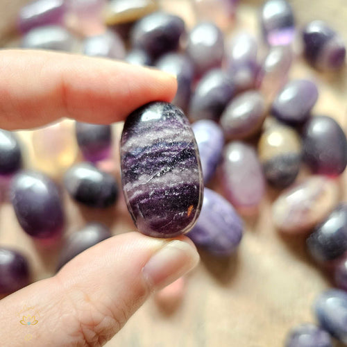 Purple Fluorite Tumbled Stones