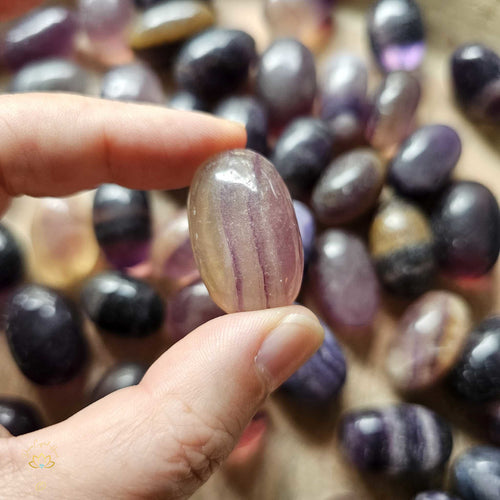 Purple Fluorite Tumbled Stones