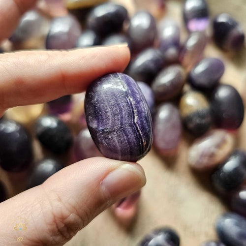 Purple Fluorite Tumbled Stones