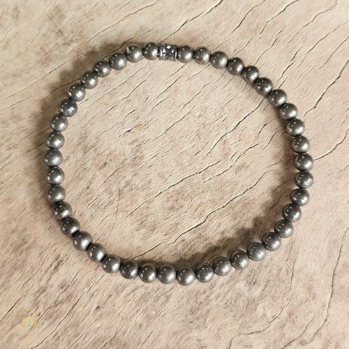 Pyrite Bracelet | 6mm Beads