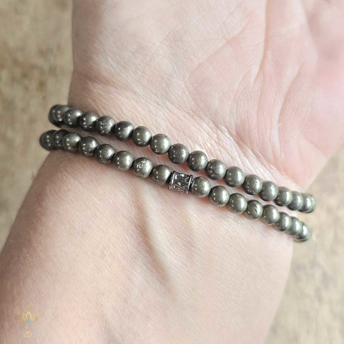 Pyrite Bracelet | 6mm Beads