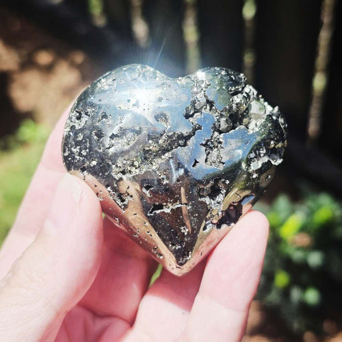 Pyrite Druzy Heart | Heart Of Intention