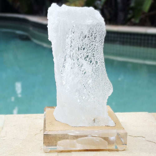 Qinglong Mine Fluorescent Selenite | Looking Glass
