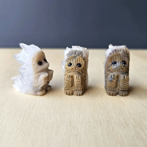 Quartz Hedgehogs | Crystal Quill Keepers