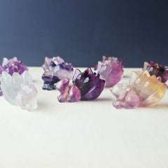 Rainbow Fluorite 9 Tail Foxes | The 9 Tails Collective